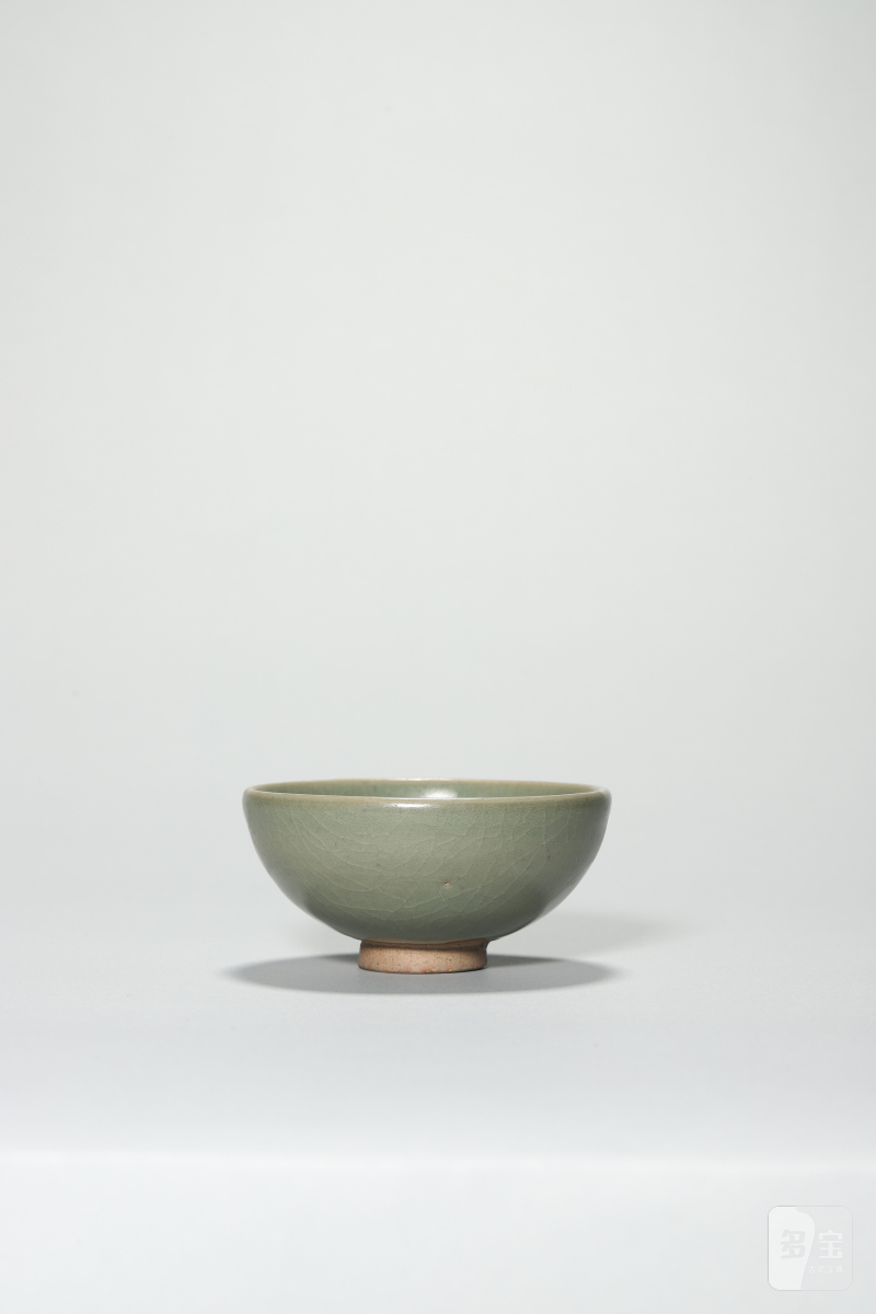 明代 青釉敛口杯 - 图4